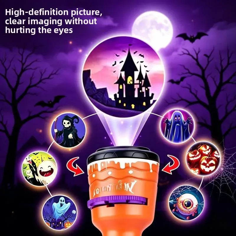 🔥HOT SALE 49% OFF -🎃👻Kids Halloween Christmas Projection Flashlight Toy