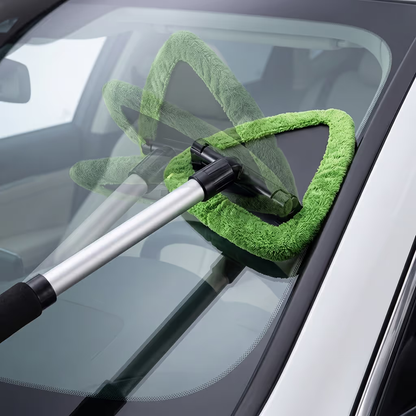 🚗 Extendable Windshield Cleaner – 180° Rotating Head & 4 Washable Pads