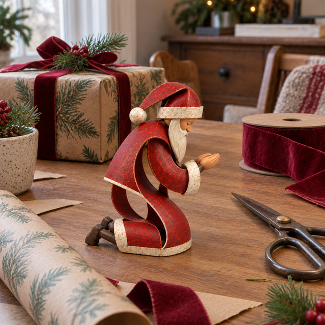 Kneeling Santa