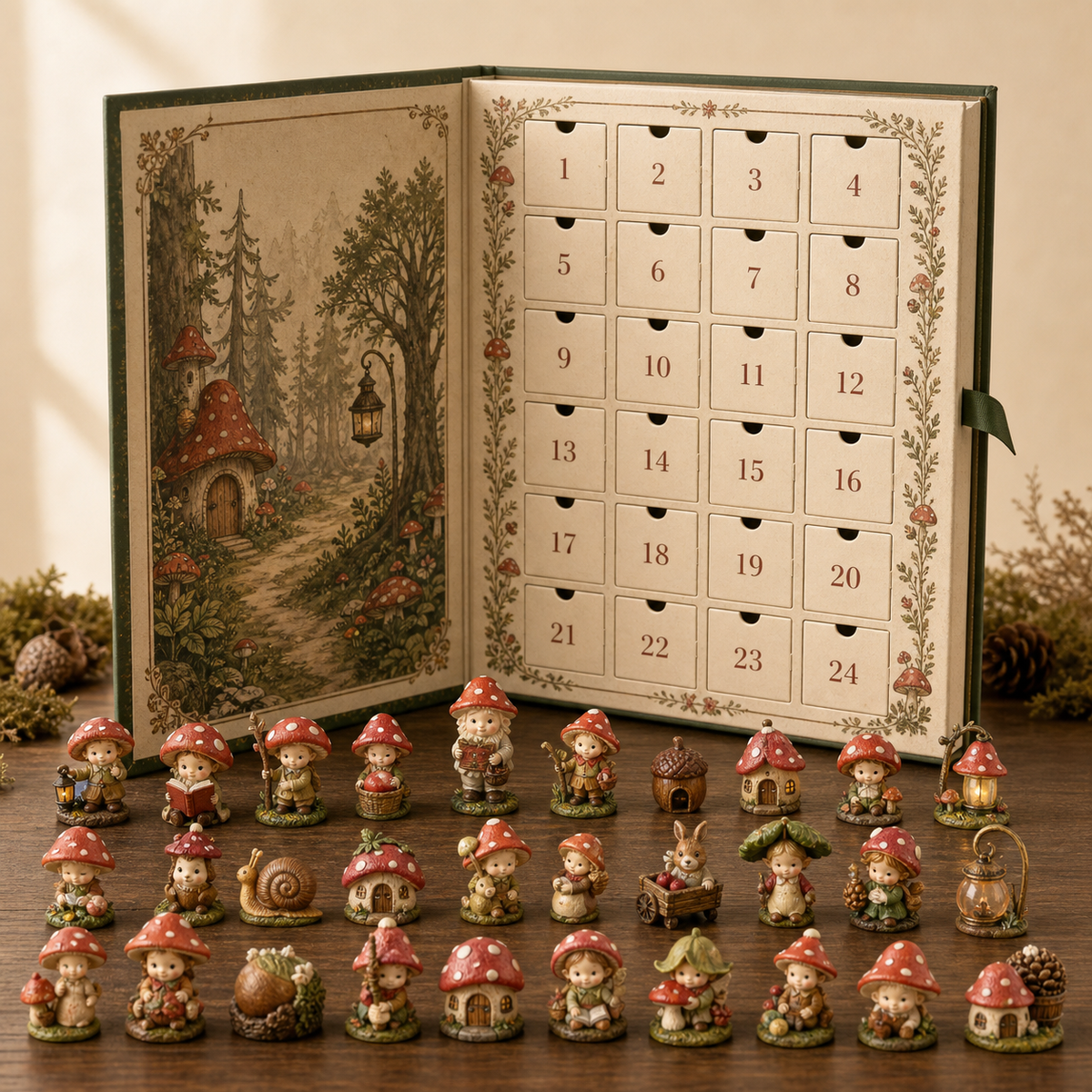 ✨ Enchanted Forest: 24 Days of Tiny Magic | Fantasy Miniature Advent Calendar – 6 Collector Editions