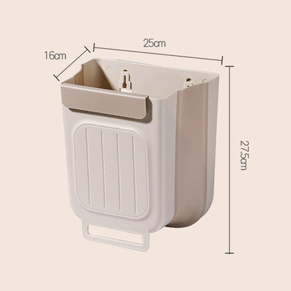 🗑️Foldable Cabinet Door Trash Can for Kitchen – Over-the-Door Hanging Waste Bin