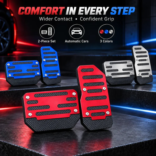 🚗Universal 2-Piece Anti-Slip Pedal Covers for Automatic Cars – Brake & Accelerator