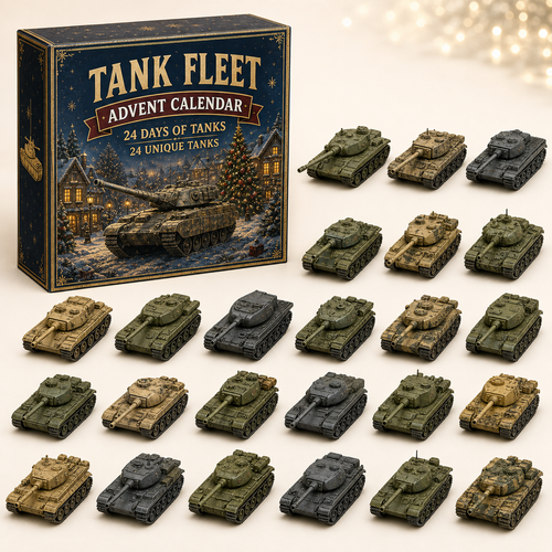 Last Day 50% OFF-🪖 24 Days of Tanks Advent Calendar – 24 Unique Tanks, 24 Days of Armored Legends 🎄