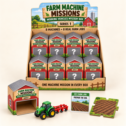 🚜 Farm Machine Missions Mystery Box – 8 Working Vehicles & Real Farm Jobs 🌾