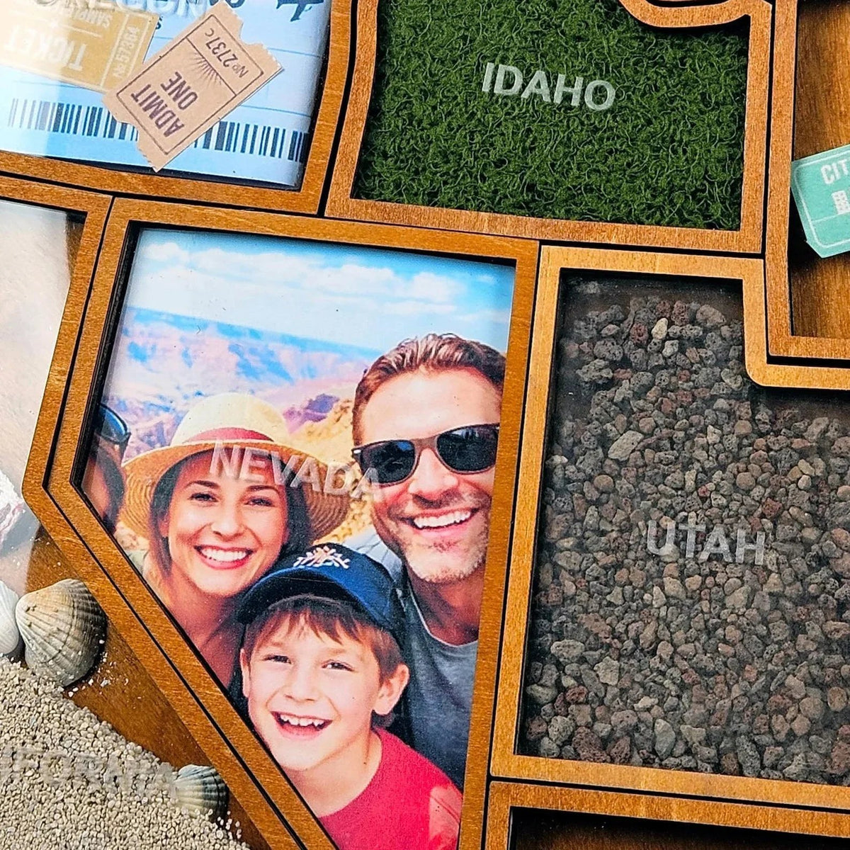 🎉🎁 Personalized USA Travel Memory Map – Collect & Display Your Travel Keepsakes