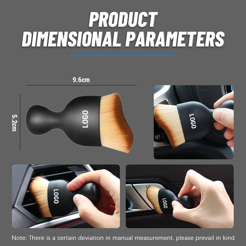🧹 Soft-Bristle Car Interior Duster – Wet & Dry Cleaning Brush