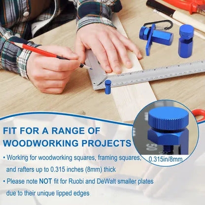 Tall Framing Square Stair Gauges 📐 – Hex-Lock Stops with Holder & Hook