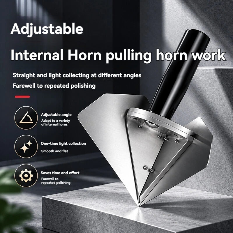 Adjustable Inside Corner Trowel 🔧 Stainless Steel Multi-Angle Finishing Tool for Drywall, Plaster, Ceilings, Windows & Door Frames