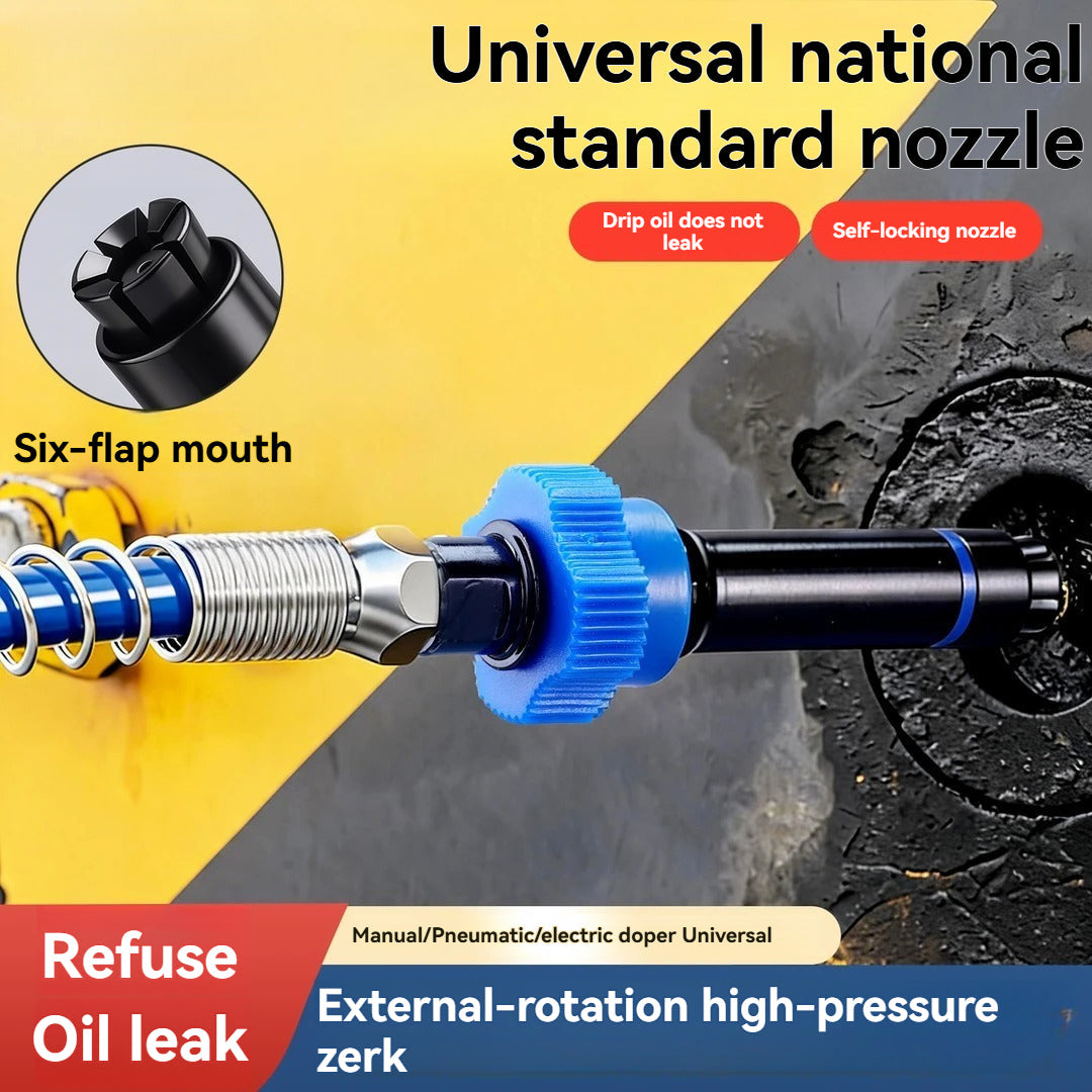 D3011 360° Swivel Grease Gun Coupler – High-Pressure Zerk Nozzle 🔧