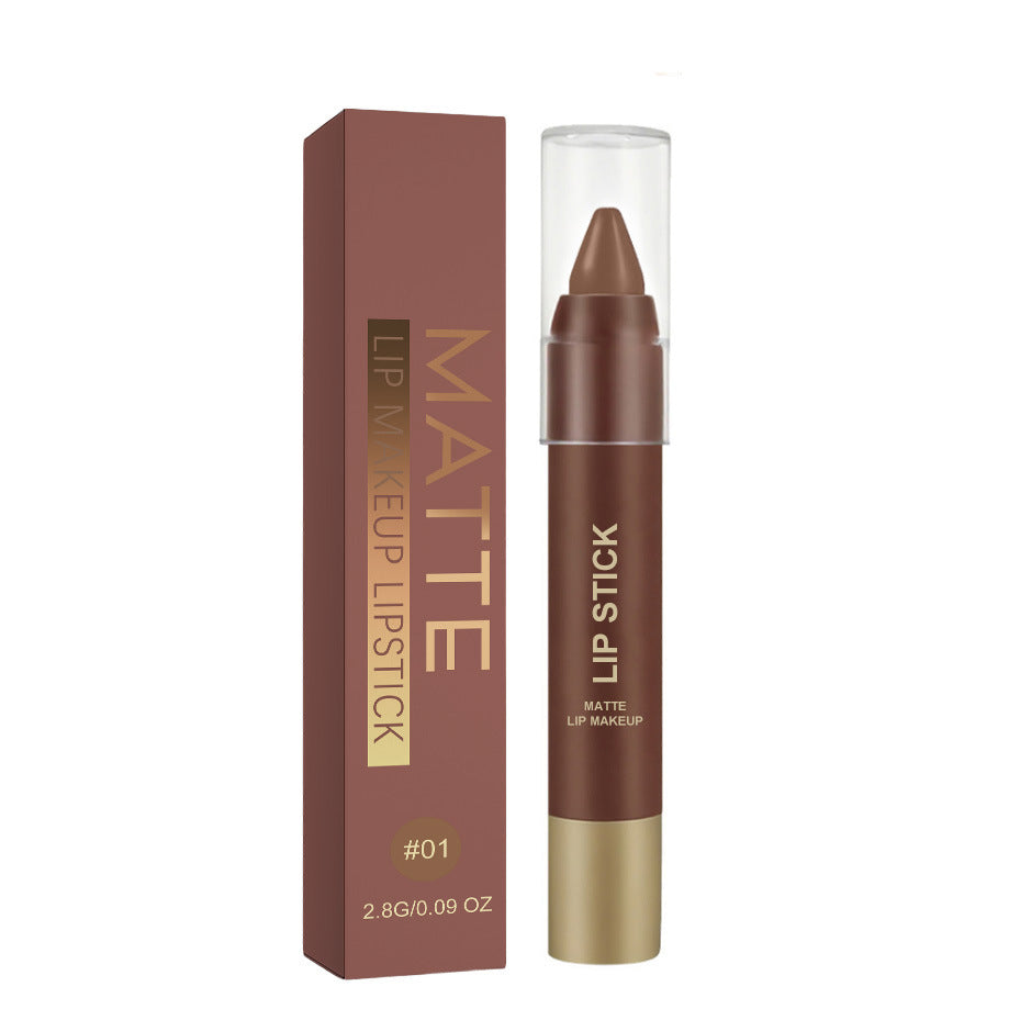 6pcs/set Long-lasting Matte Brown Lipstick