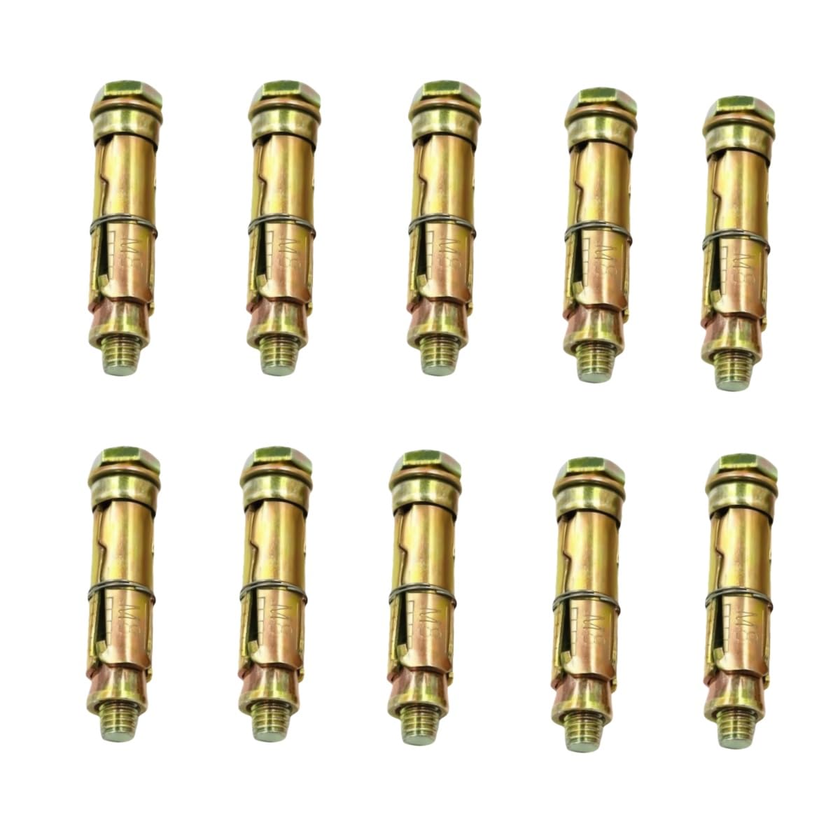 🔩 10-Pack M8×60mm Expansion Anchor Bolts – Heavy-Duty Sleeve Fasteners