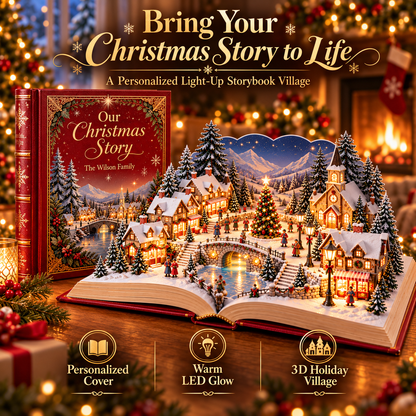 Light-Up Christmas Village Storybook