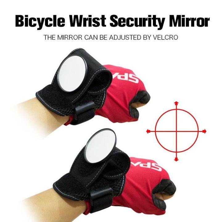 🚴👀 Adjustable Wrist-Mounted Cycling Mirror – See Behind You Without Turning Around