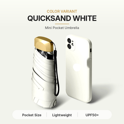 ☔ Pocket Capsule Umbrella – Compact 2-in-1 Rain & Sun Protection