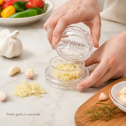 2-Piece Garlic & Ginger Twister 🧄 – Easy Manual Mincer