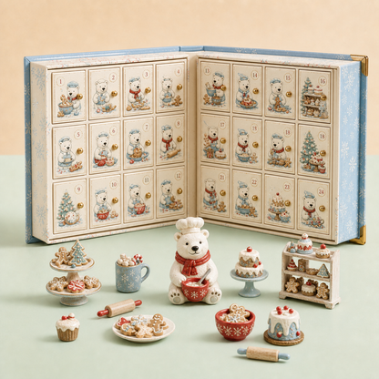 🎄 Merry Menagerie: 24 Days of Tiny Christmas Joy | Animal Miniature Countdown Box – 6 Collector Editions