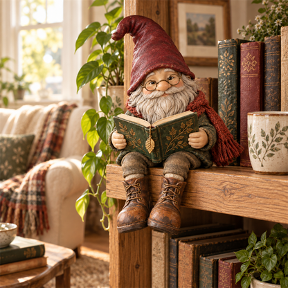 Reading Gnome Shelf Sitter