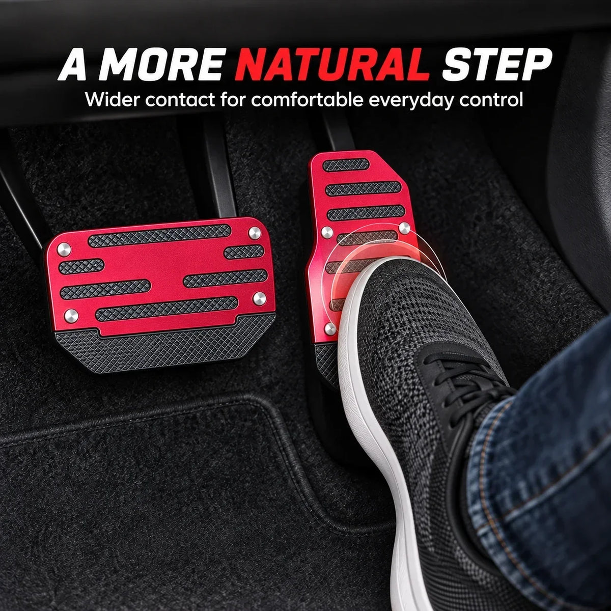 🚗Universal 2-Piece Anti-Slip Pedal Covers for Automatic Cars – Brake & Accelerator