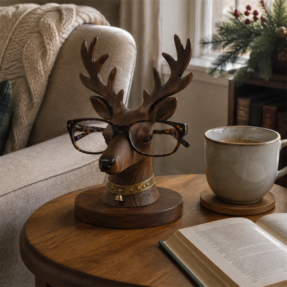 🦌😂 “Where Are My Glasses?” Deer Holder – Rustic Stag Eyeglass Stand