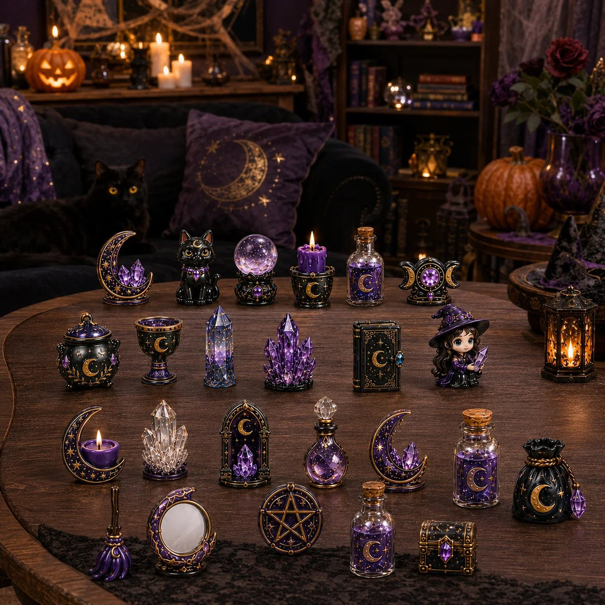 ⏳ Last Day 49% OFF – 🔮 2026 Crystal Witch Advent Calendar | 24 Days of Mystical Miniatures, Crystal-Inspired Surprises & Witchy Fantasy Charm ✨