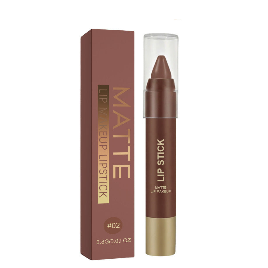 6pcs/set Long-lasting Matte Brown Lipstick