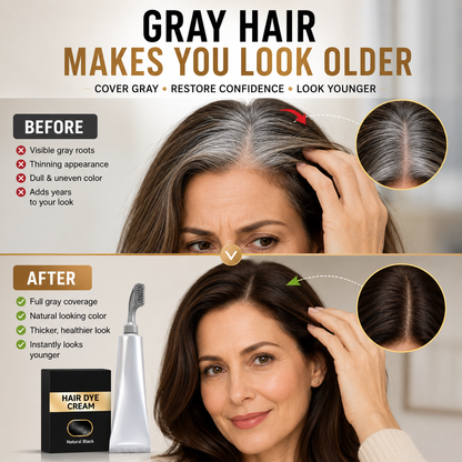 🔥 Instant Gray Coverage Hair Dye Comb for Men & Women