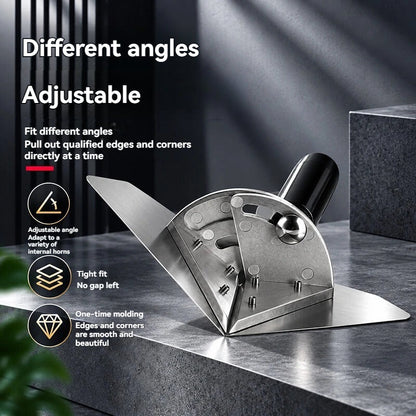 Adjustable Inside Corner Trowel 🔧 Stainless Steel Multi-Angle Finishing Tool for Drywall, Plaster, Ceilings, Windows & Door Frames
