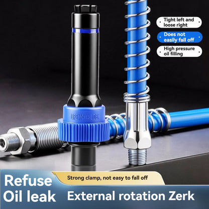 D3011 360° Swivel Grease Gun Coupler – High-Pressure Zerk Nozzle 🔧