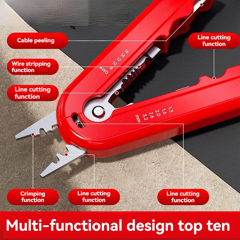 🔧 Pocket Wire Stripper – Compact Multi-Use Electrical Repair Tool