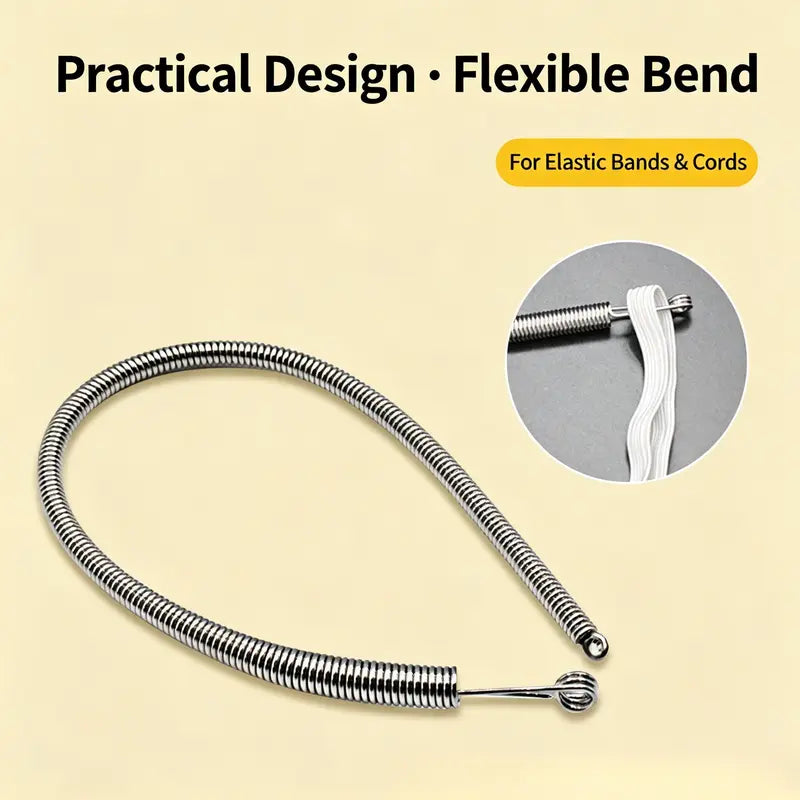 Quick-Thread Drawstring Tool 🧵 – 2-Piece Spring-Loaded Set for Hoodies & Pants