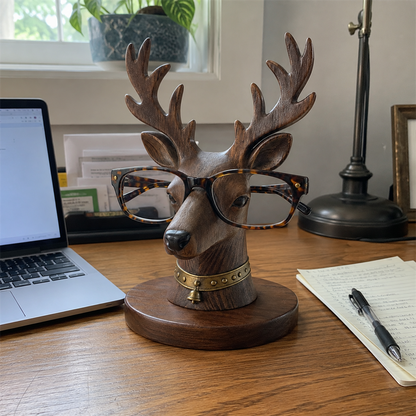 🦌😂 “Where Are My Glasses?” Deer Holder – Rustic Stag Eyeglass Stand