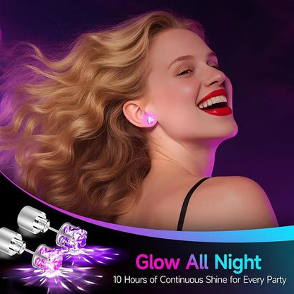 ✨ Glow Bright with LED Stud Earrings in Crisp White 🤍