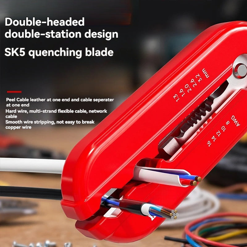 🔧 Pocket Wire Stripper – Compact Multi-Use Electrical Repair Tool