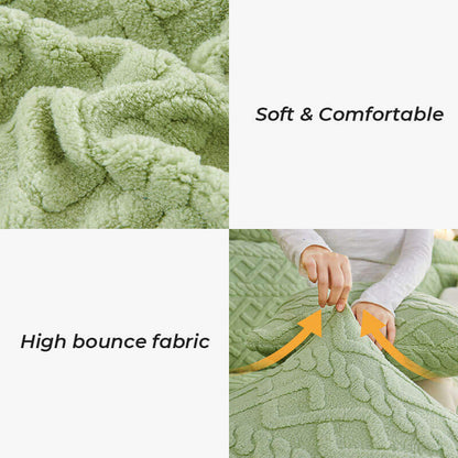 Cozy Plush Stretch-Fit Sofa Slipcover | Soft Warmth & Elevated Living Room Style ✨