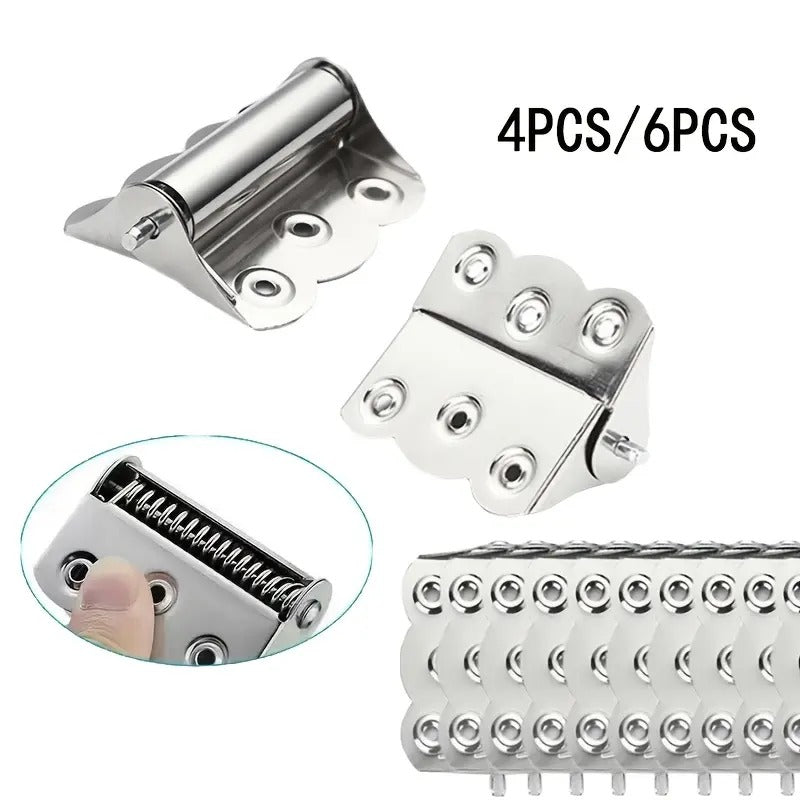 4-Pack Stainless Steel Auto-Closing Screen Door Hinges, 2.4 x 3 in. Heavy-Duty Spring Hardware for Indoor & Outdoor Use 🚪