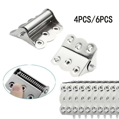 4-Pack Stainless Steel Auto-Closing Screen Door Hinges, 2.4 x 3 in. Heavy-Duty Spring Hardware for Indoor & Outdoor Use 🚪