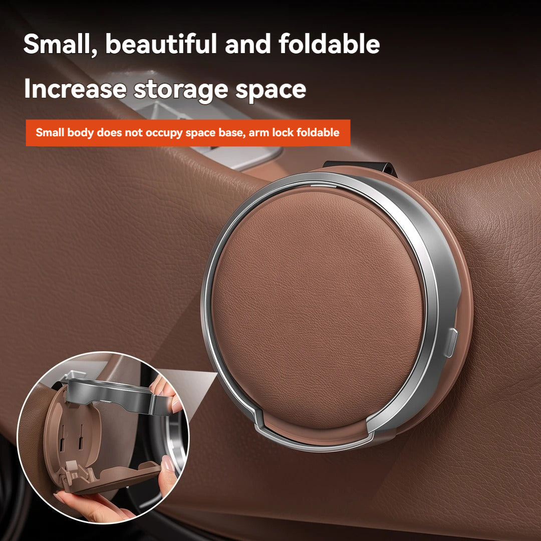 🚗 Fold-Away 2-in-1 Car Door Drink and Phone Caddy – Space-Saving Hanging Organizer