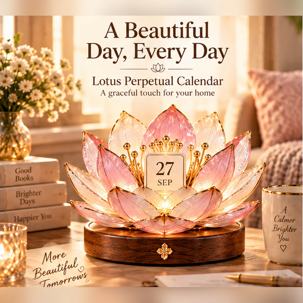 ⭐2026 USA Sale: Up to 50% OFF -🌸Lotus Perpetual Calendar