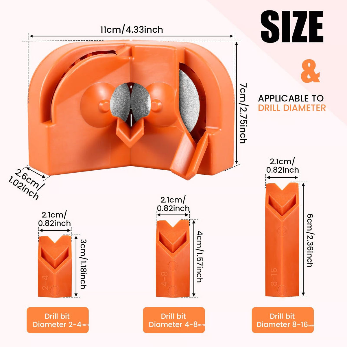 Multi-Purpose Drill Bit Sharpener 🔧 – Convenient Tool Sharpening Set