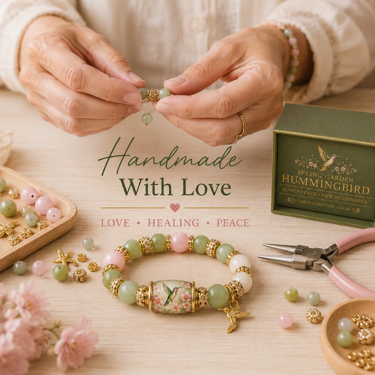 🔥Hot Sale 49% off🌿 Love, Peace & Spring Blessings 💖 | 2026 Limited Edition Bracelet