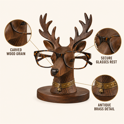 🦌😂 “Where Are My Glasses?” Deer Holder – Rustic Stag Eyeglass Stand