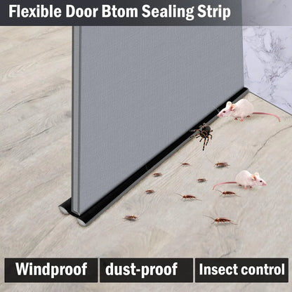 Under-Door Draft Guard – Noise-Reducing Weather Seal for Year-Round Comfort 🚪 Grey