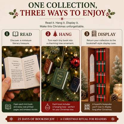📚 25-Day Mini Book Advent Calendar – 🎁 ❤️ A Book Lover's Christmas Countdown(📦Buy 2 Free Shipping)