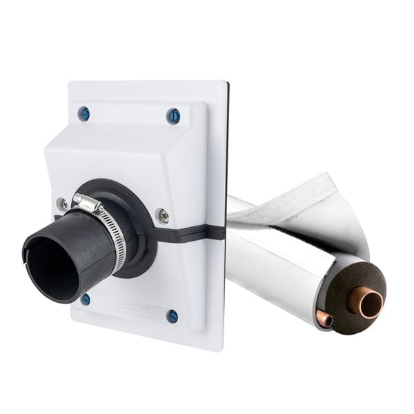 🛠️ HVAC Wall Line Set Cover – White Sealing & Insulation Kit