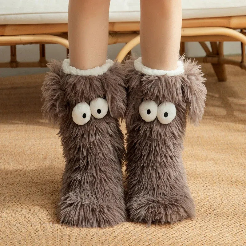 🧦 Women's Cozy Plush Slipper Socks | Warm Fleece Anti-Slip for Cozy Winter Days At Home❄️