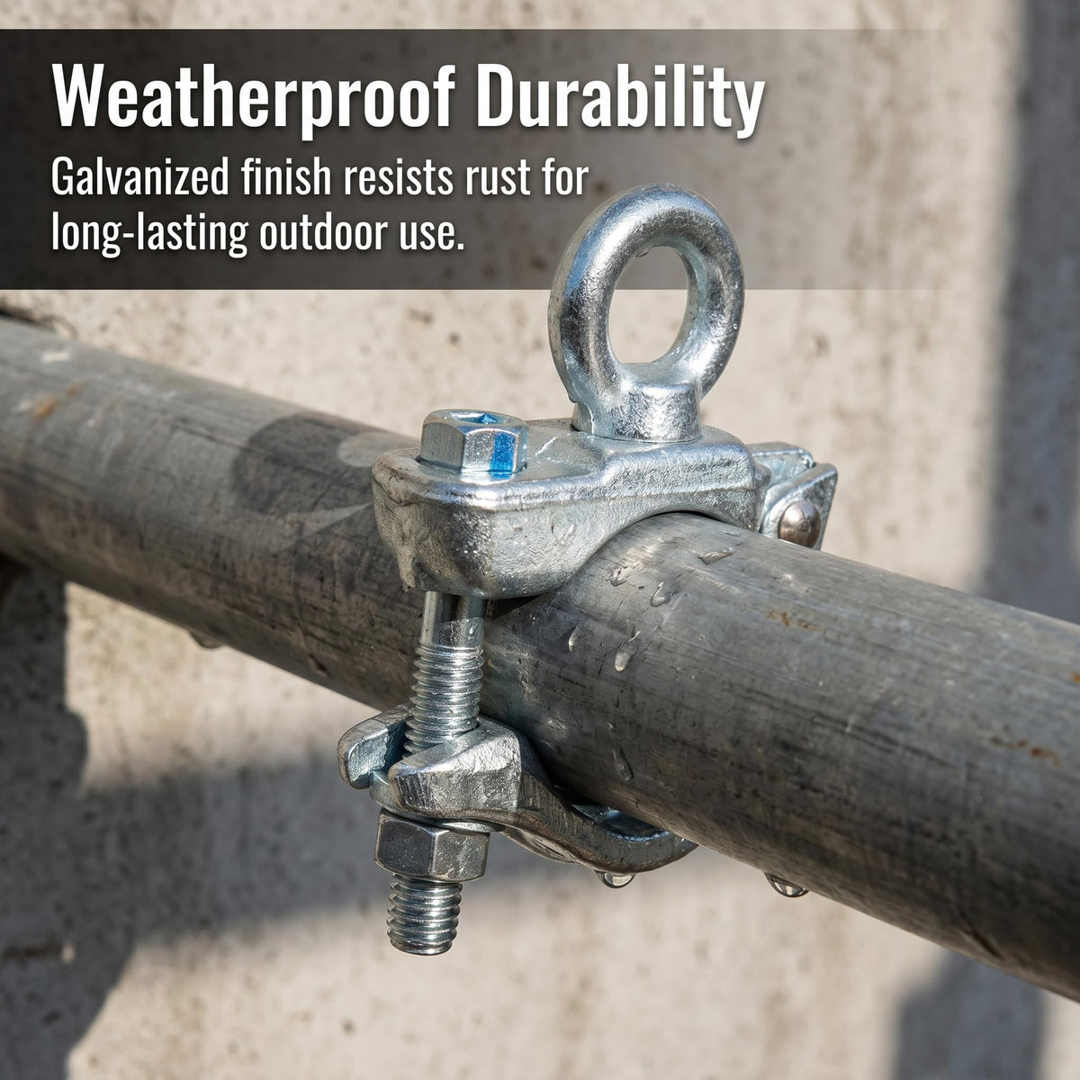 🏗️ Heavy-Duty Scaffolding Pipe Clamp – Galvanized 48mm Hanging Bracket