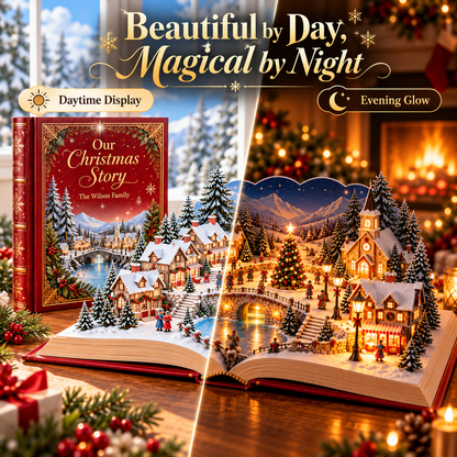 Light-Up Christmas Village Storybook