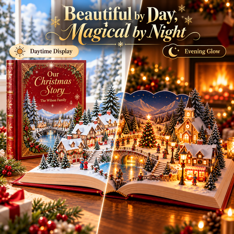 Light-Up Christmas Village Storybook
