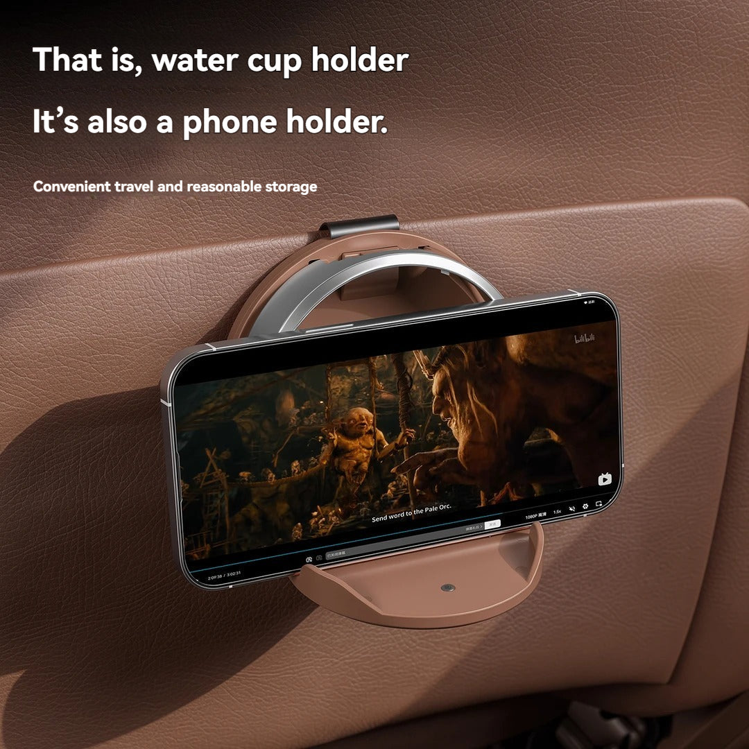 🚗 Fold-Away 2-in-1 Car Door Drink and Phone Caddy – Space-Saving Hanging Organizer