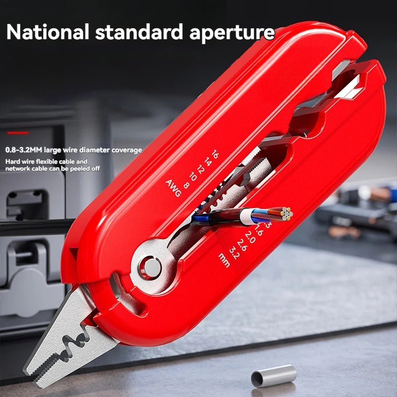 🔧 Pocket Wire Stripper – Compact Multi-Use Electrical Repair Tool